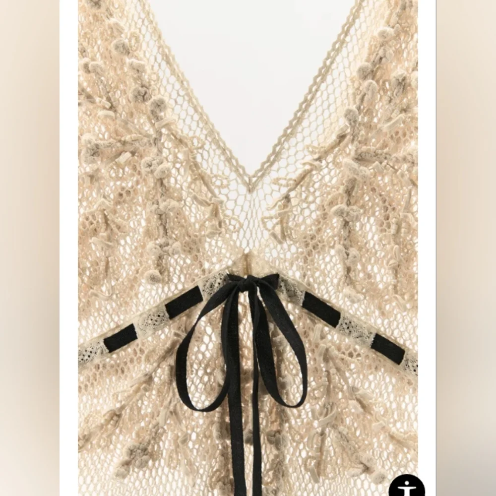 Zara Beaded Texture Combination Dress - Picture 9 of 11